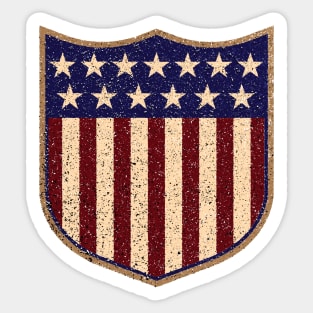 US Shield Textured Sticker